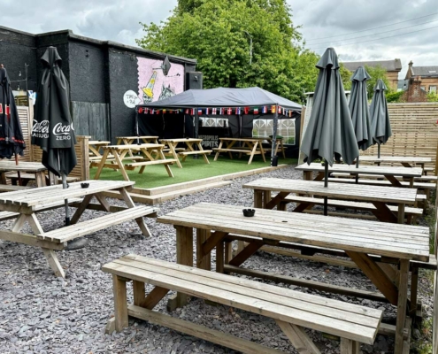 Ladywell spacious outdoor seating area